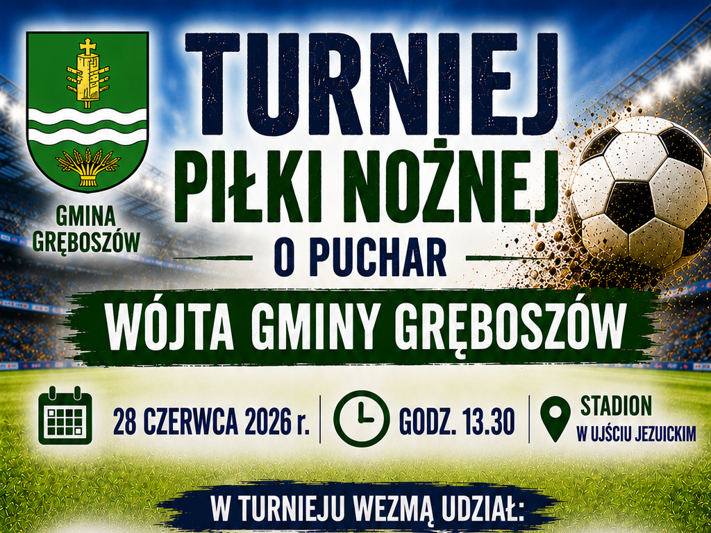 Plakat turniej piłki nożnej miniatura