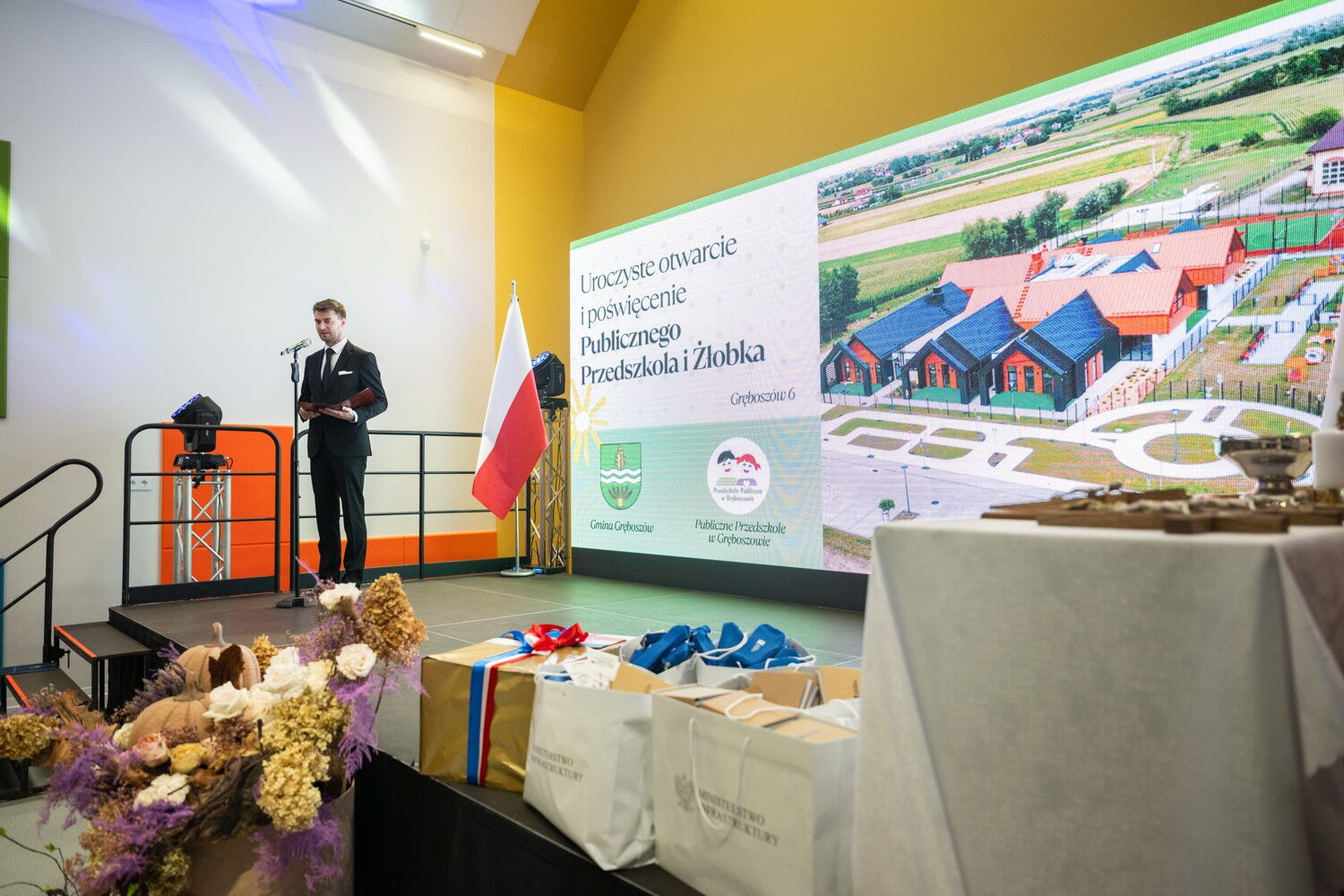 Otwarcie Publicznego Przedszkola i Publicznego Żłobka w Gręboszowie