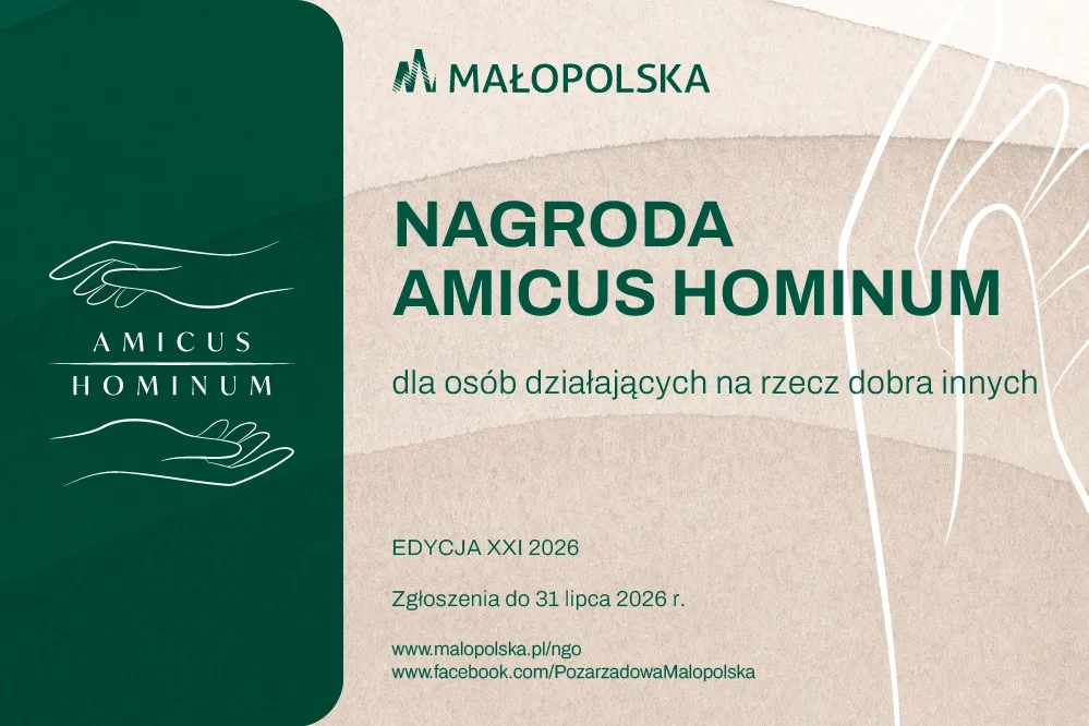 Plakat MALOPOLSKA nagroda Amicus Hominum