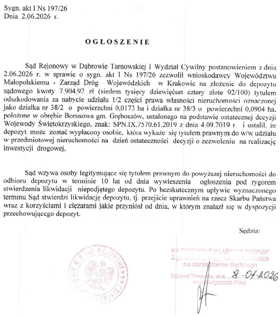 Ogłoszenie