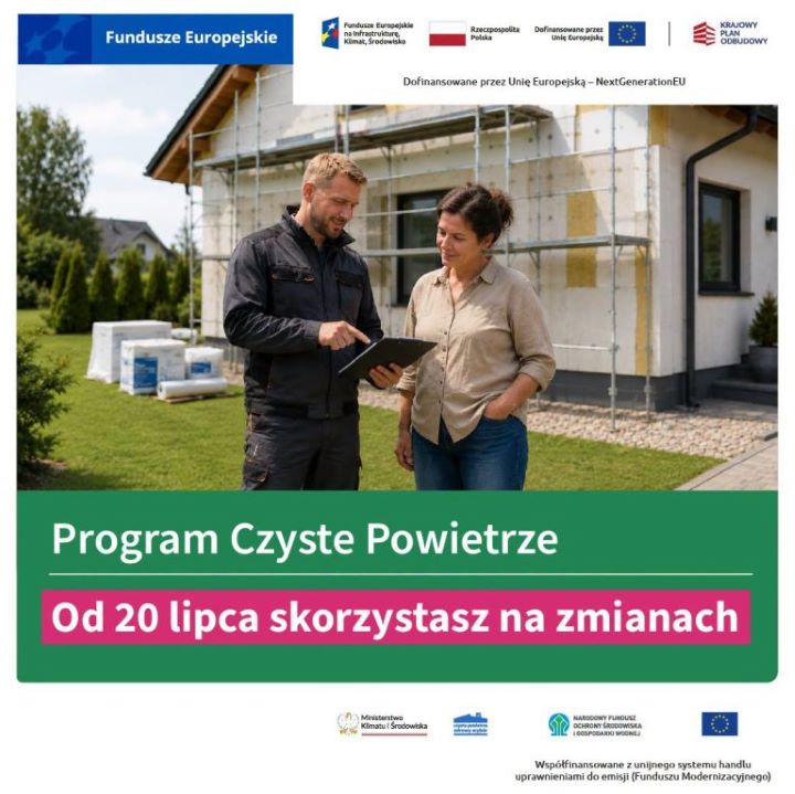 Grafika zmiany Czyste Powietrze
